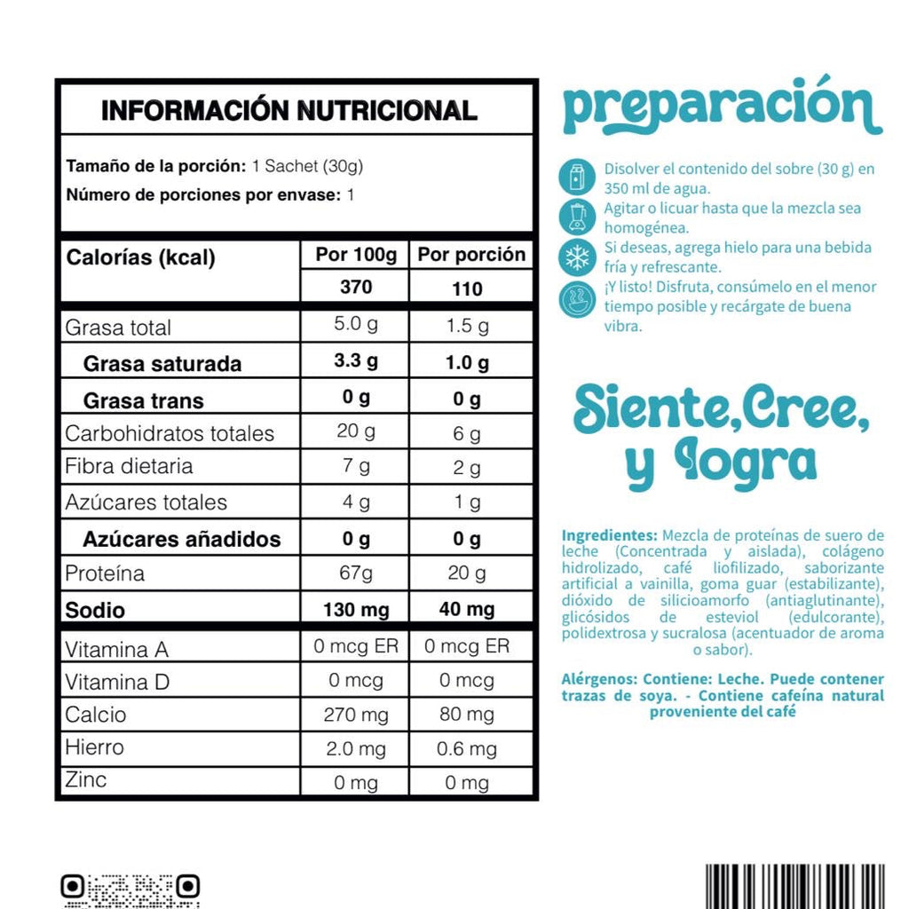 Latte de Proteína Vainilla  Sachet