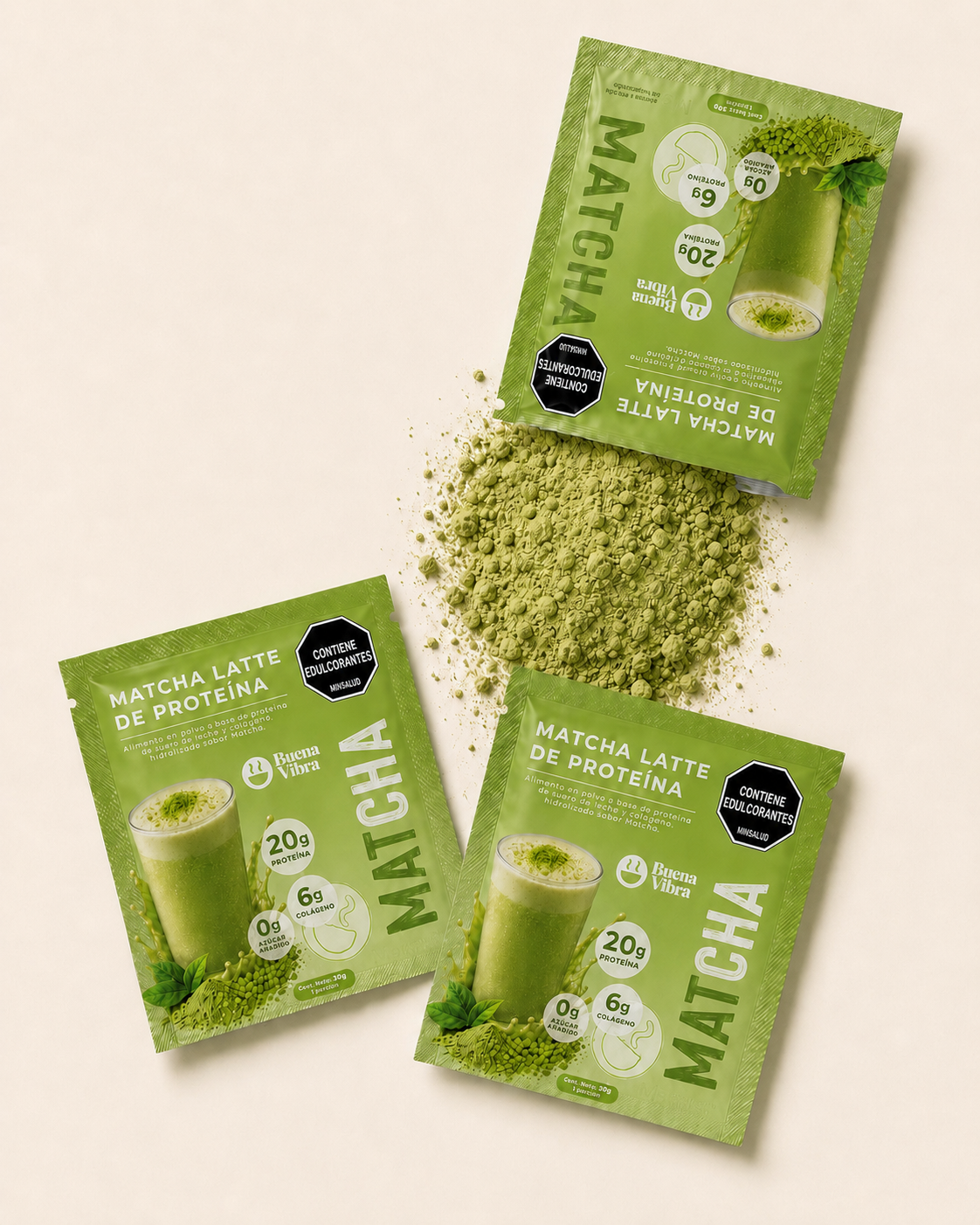 Matcha Latte de Proteína Sachet