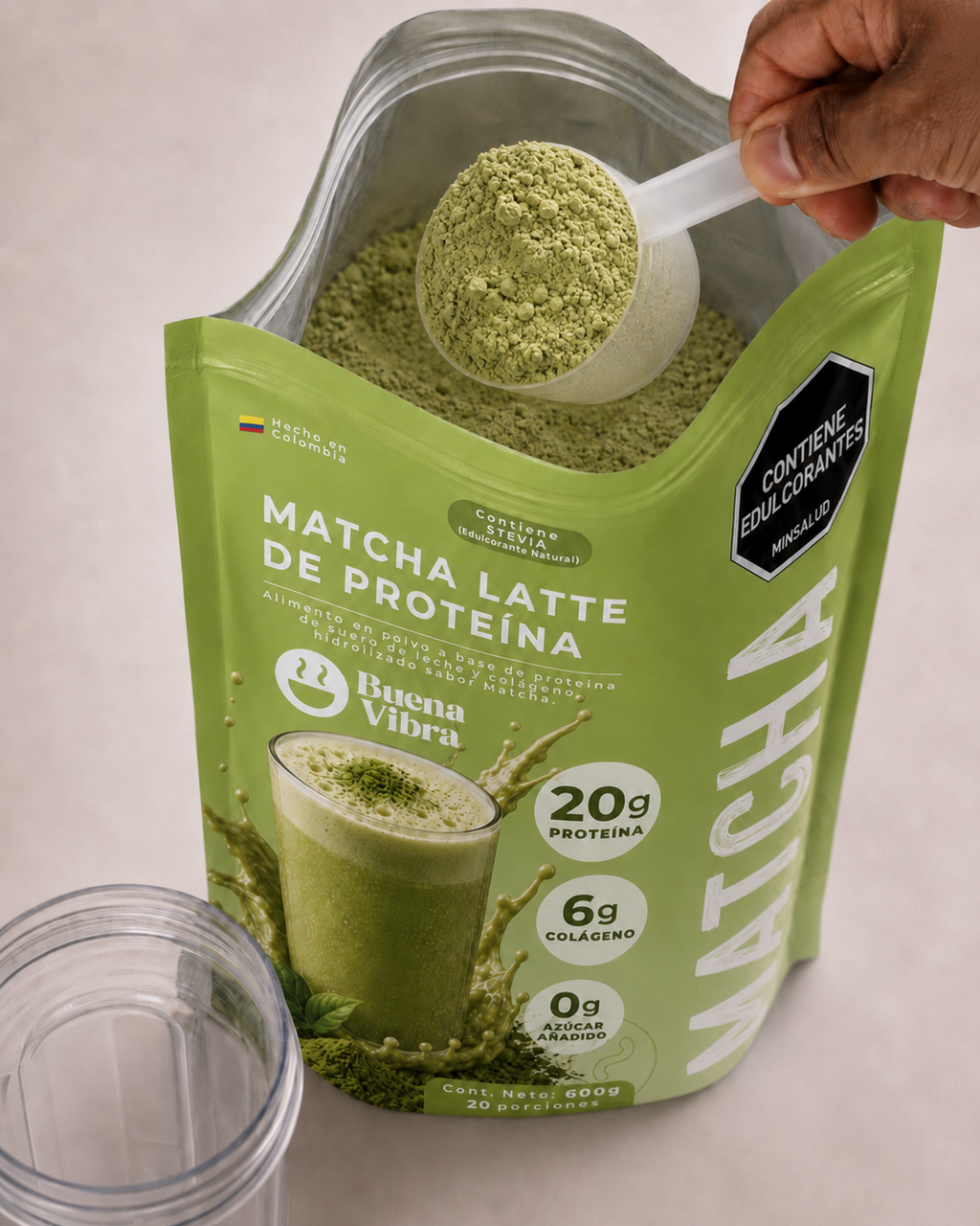 Matcha Latte de Proteína 600g