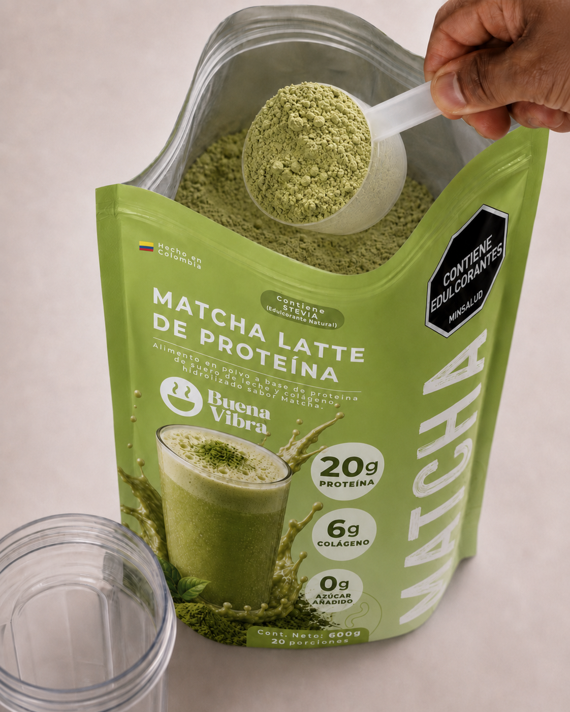 Matcha Latte de Proteína 600g