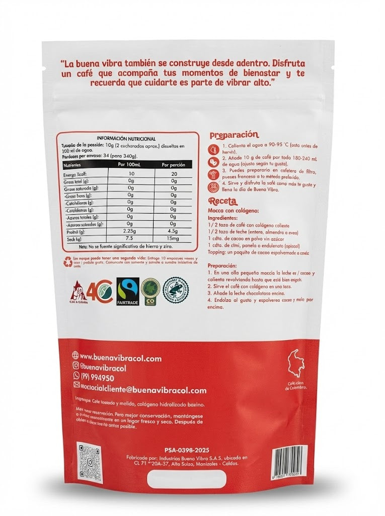 Café con Colágeno 340g