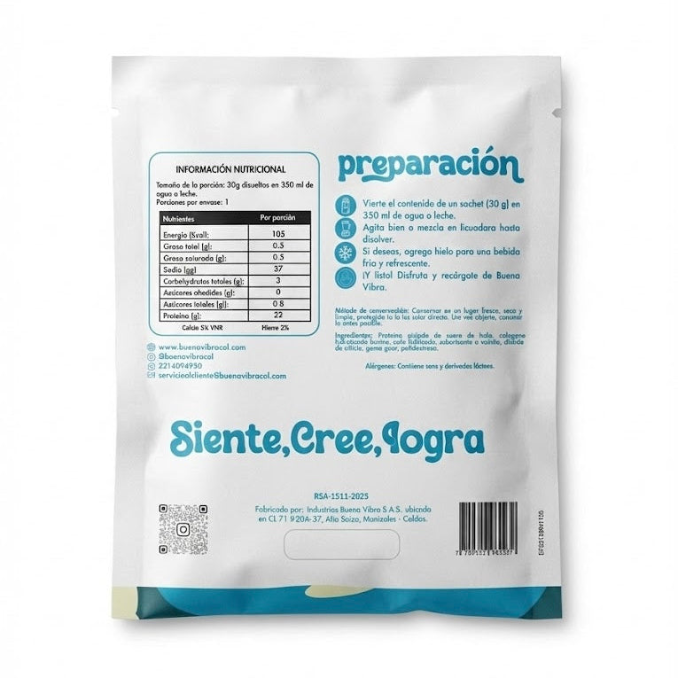 Café con Proteína Vainilla  Sachet 30g