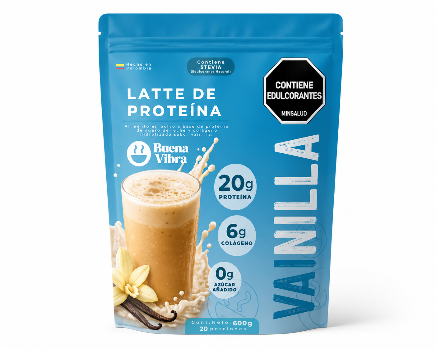 Latte de Proteína de Vainilla 600g