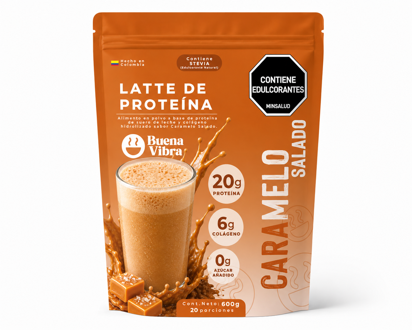 Latte de Proteína de Caramelo Salado 600g