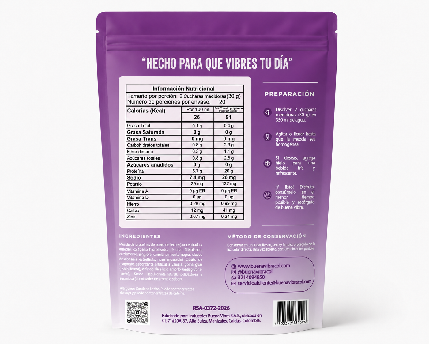 Chai Latte de Proteína 600g