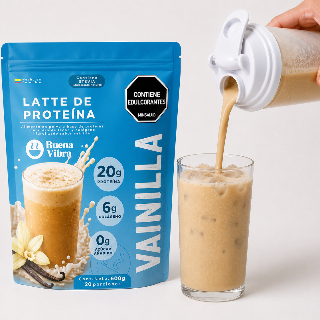 Latte de Proteína de Vainilla 600g